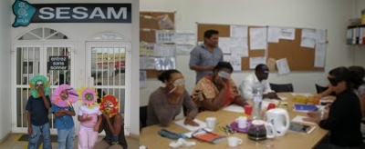 Une salariée en sensibilisation en Guyane