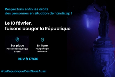 20 ans de la loi Handicap : un non anniversaire ! Le 10 février 2025 « Faisons bouger la république » | Association APF France handicap
