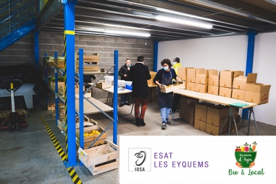 ESAT les Eyquems - Un partenariat bio et local avec les Paniers d'Api pour développer les compétences et varier les prestations : pari gagné !