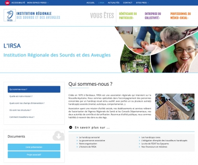Une nouvelle vitrine en ligne pour l'IRSA : 100 % ergonomique, accessible et intuitif